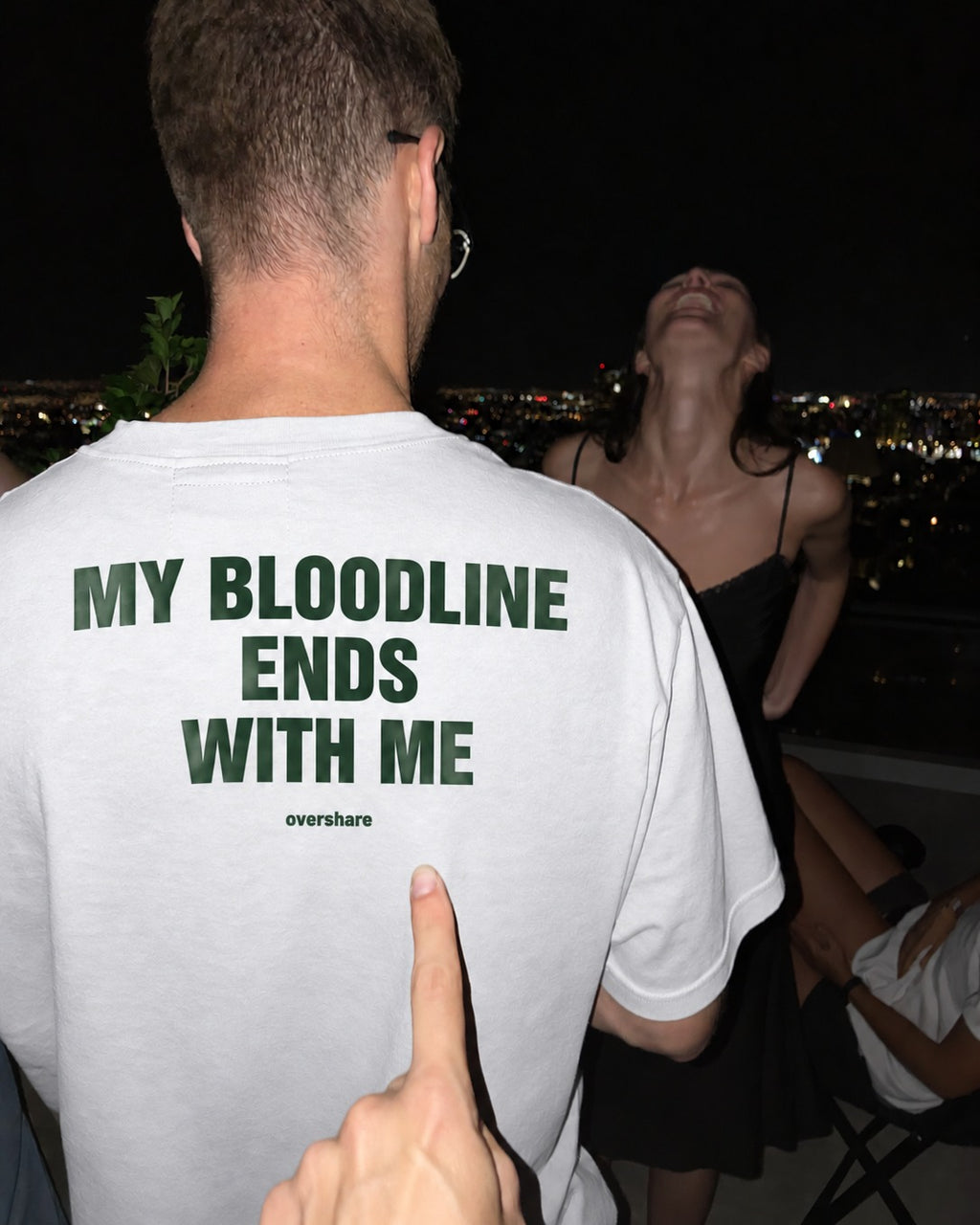 MY BLOODLINE ENDS WITH ME box tee, worn
