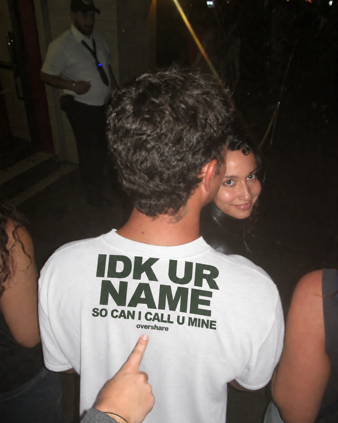 IDK UR NAME (SO CAN I CALL U MINE) box tee, worn